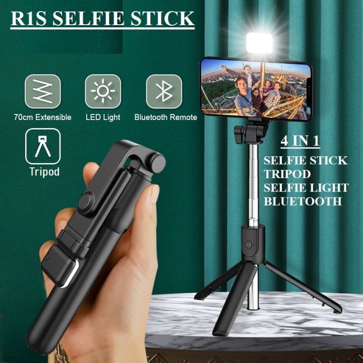 4 in 1 R1S Wireless Selfie Stick